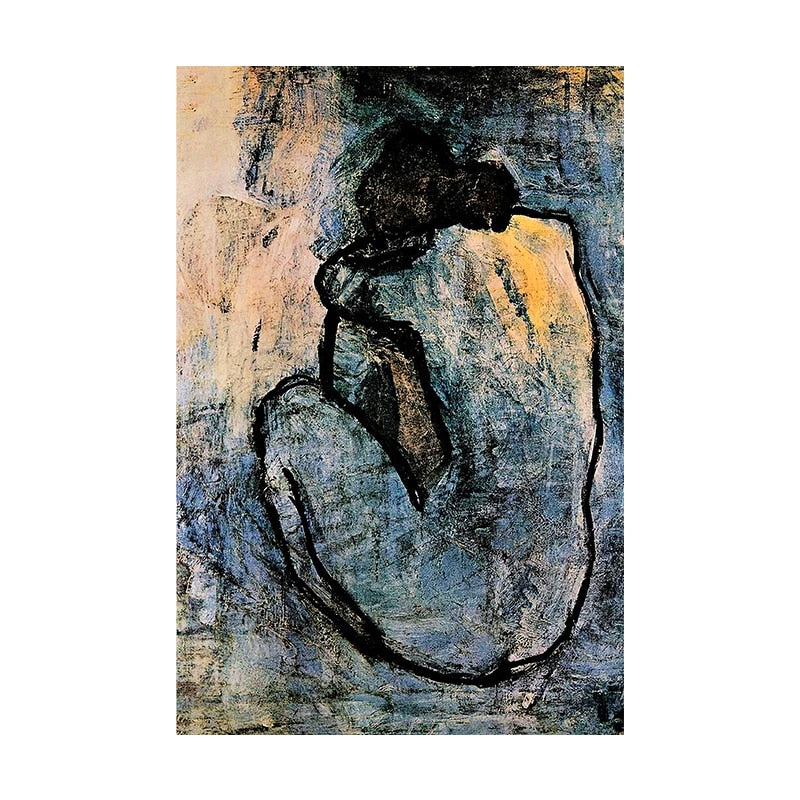 Arthia Designs - Abstract Blue Nude By Picasso Canvas Art - Review