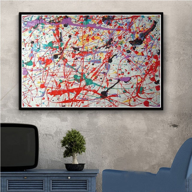 Arthia Designs - Jackson Pollock Abstract Graffiti Canvas Art - Review