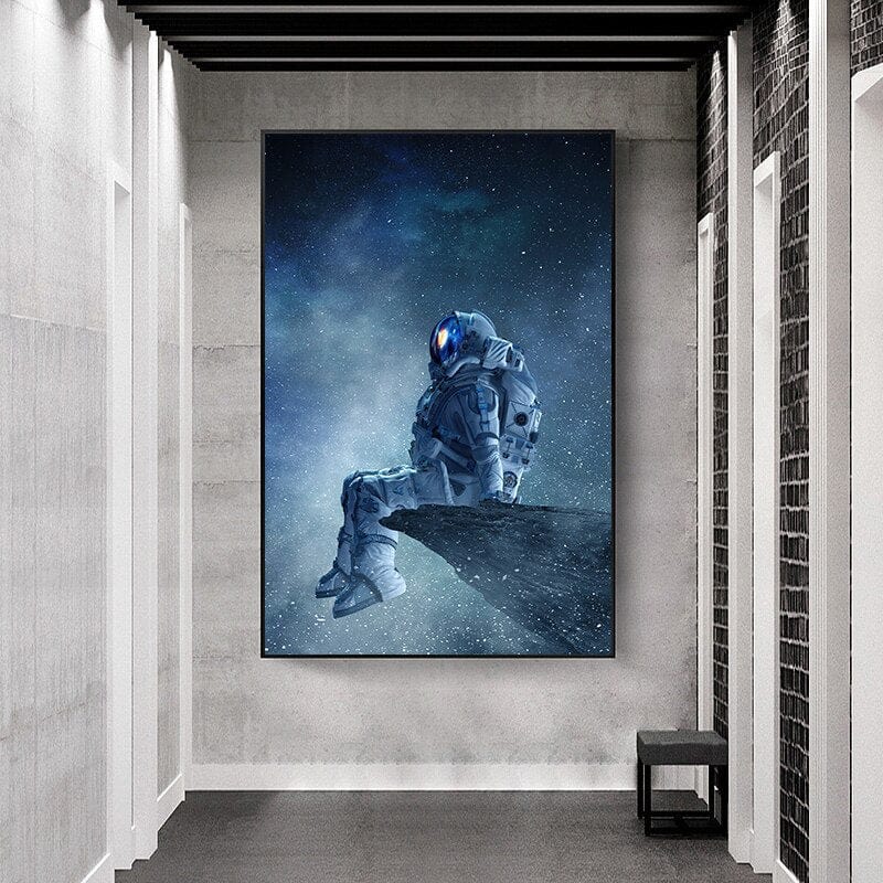 Arthia Designs - Lonely Astronaut Contemplating Canvas Art - Review