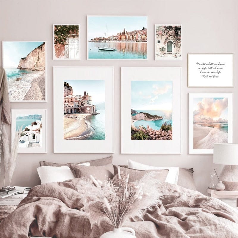 Arthia Designs - Santorini Island City View Canvas Art - Review