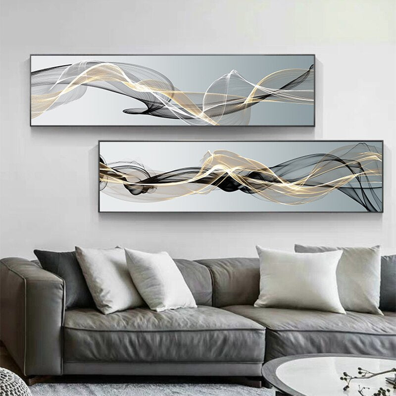 Arthia Designs - Modern Abstract Lines Canvas Art - Review