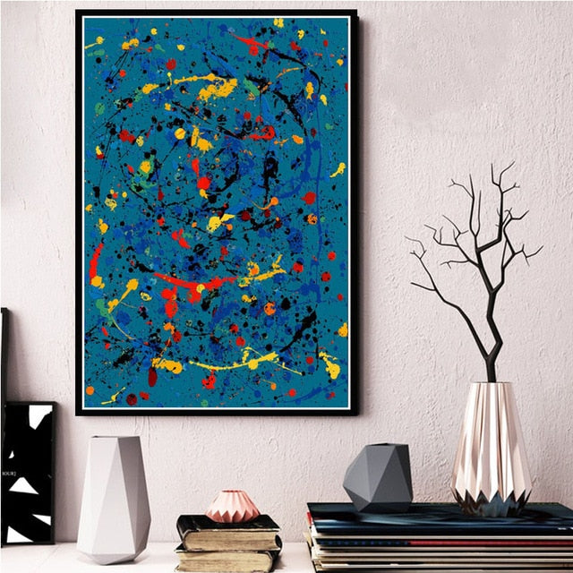 Arthia Designs - Jackson Pollock Abstract Graffiti Canvas Art - Review