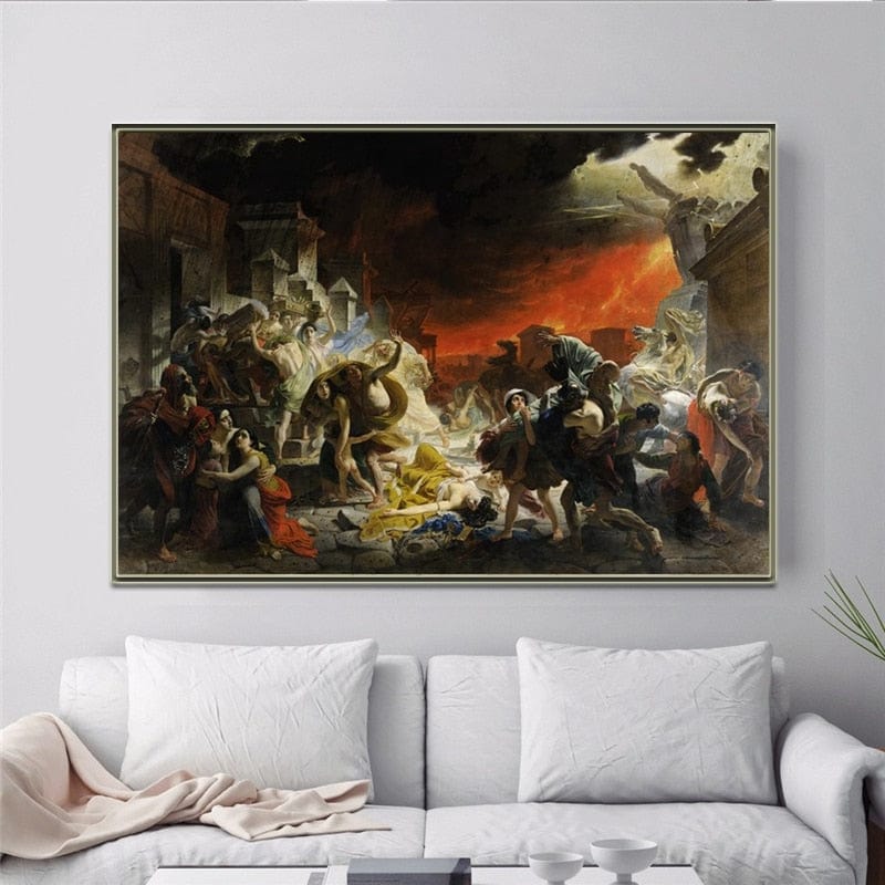 Arthia Designs - The Last Day of Pompeii Painting Canvas Art - Review