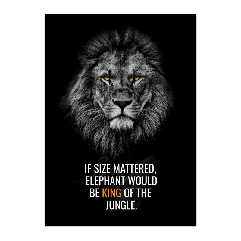 Arthia Designs - Never Give Up Animal Quotes Canvas Art - Review