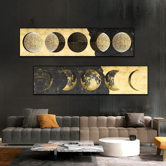 Arthia Designs - Golden Moon Phase Canvas Art - Review