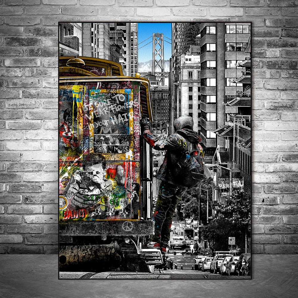 Arthia Designs - Modern City Street Graffiti Canvas Art - Review