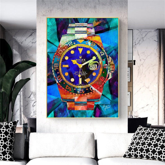 Arthia Designs - Diamond Rolex Graffiti Canvas Art - Review