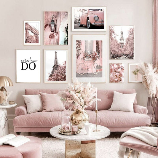 Arthia Designs - Vintage Pink Paris Lifestyle Canvas Art - Review