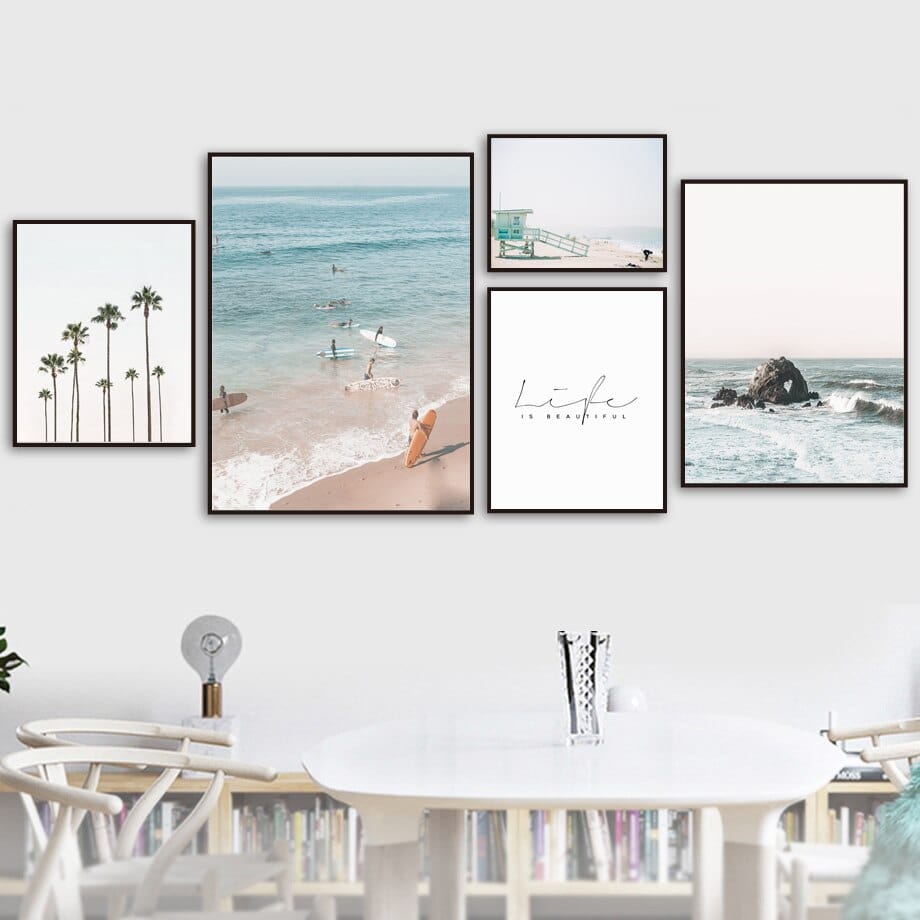 Arthia Designs - Palm Beach Surfers Lifestyle Canvas Art - Review