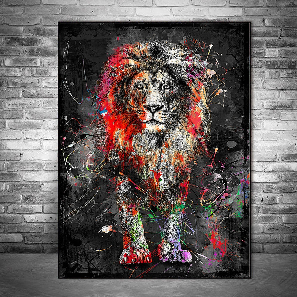 Arthia Designs - Alpha Lion and Tiger Graffiti Canvas Art - Review