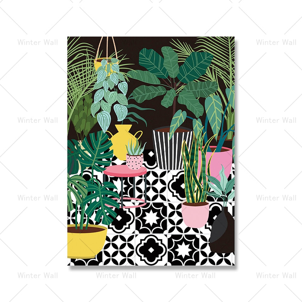 Arthia Designs - Greek Botanical House Plants Canvas Art - Review