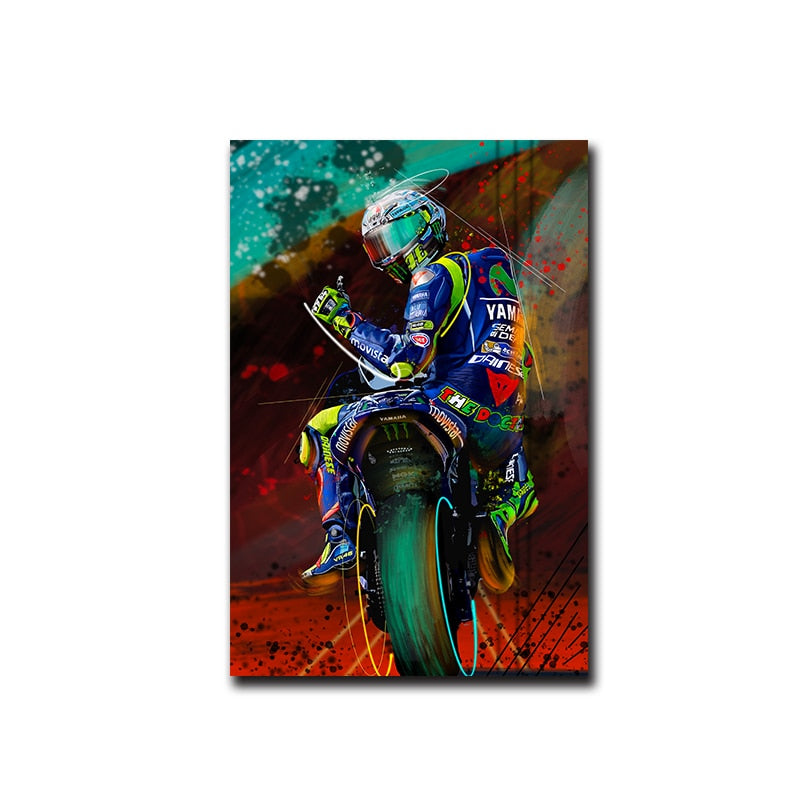 Arthia Designs - Graffiti Valentino Rossie Canvas Art - Review