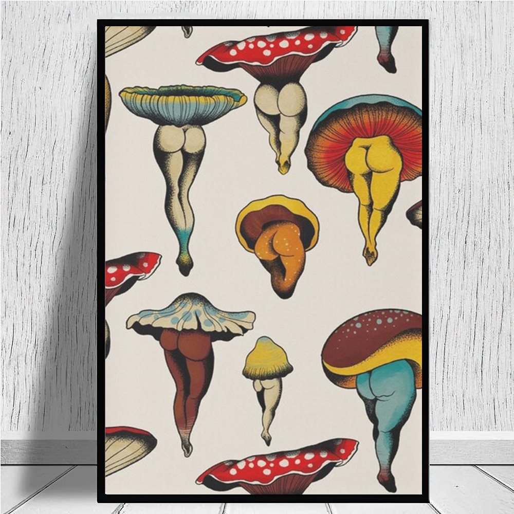 Arthia Designs - Vintage Abstract Mushroom Canvas Art - Review