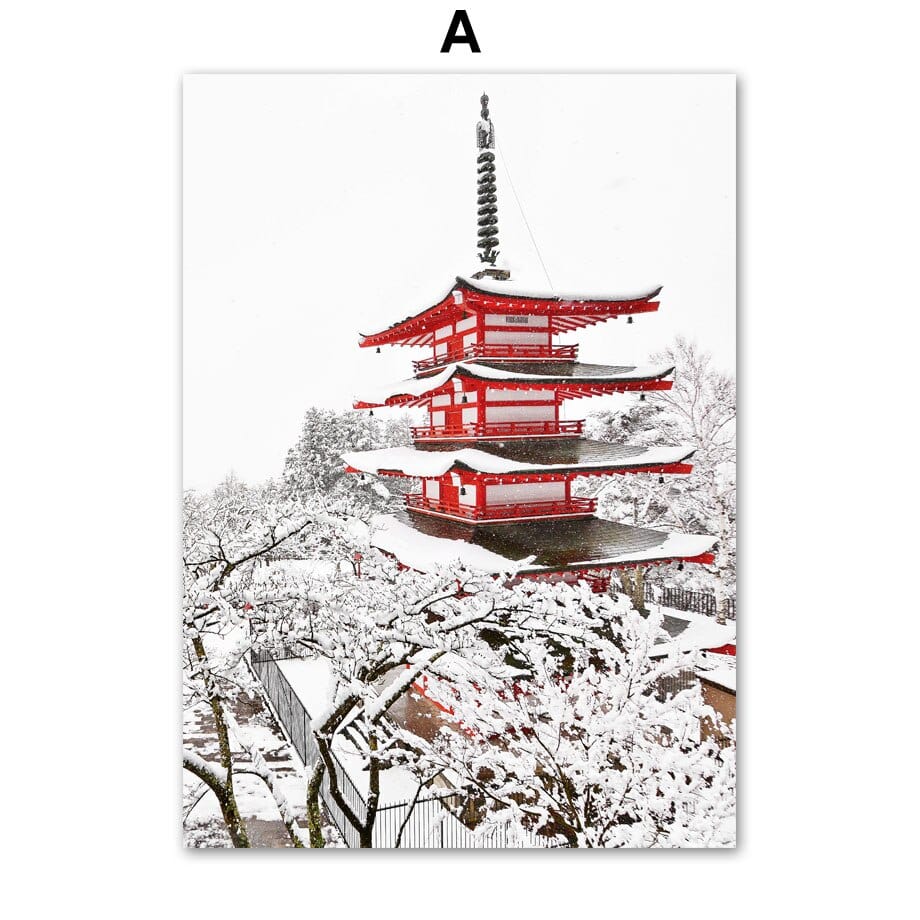 Arthia Designs - Winter Tokyo Temple Canvas Art - Review