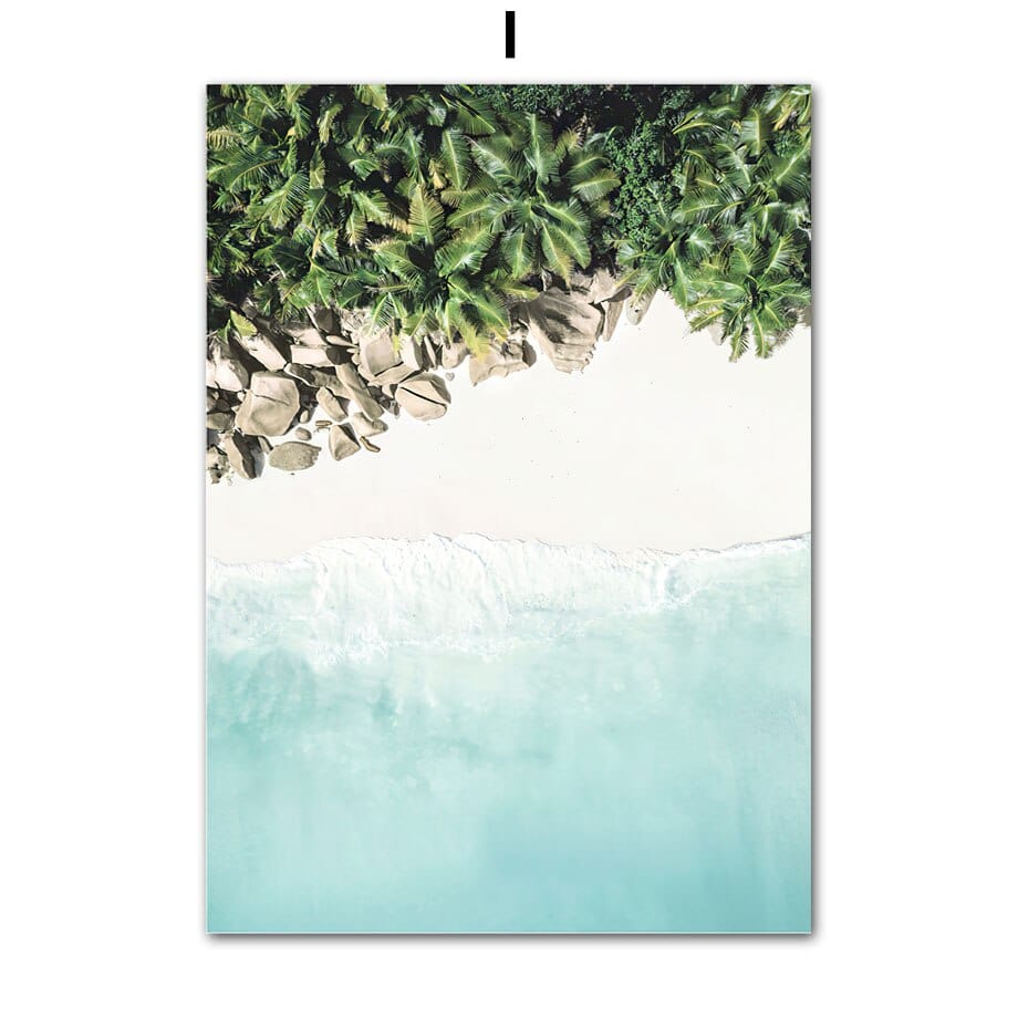 Arthia Designs - White Sand Tropical Island Canvas Art - Review