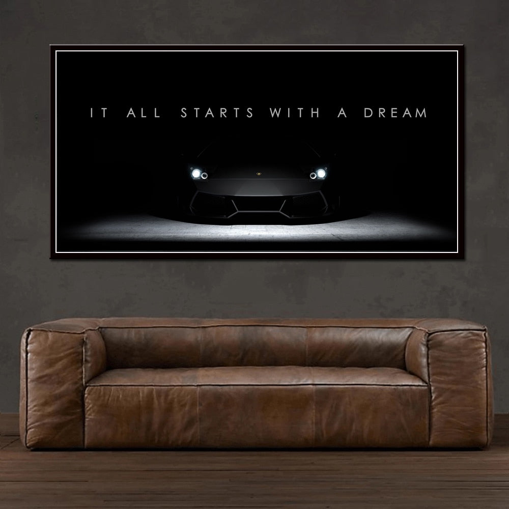 Arthia Designs - Starts With A Dream Motivational Canvas Art - Review