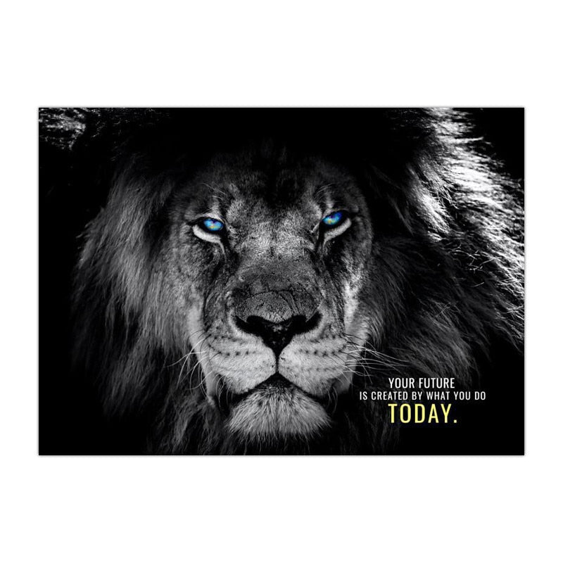 Arthia Designs - Never Give Up Animal Quotes Canvas Art - Review