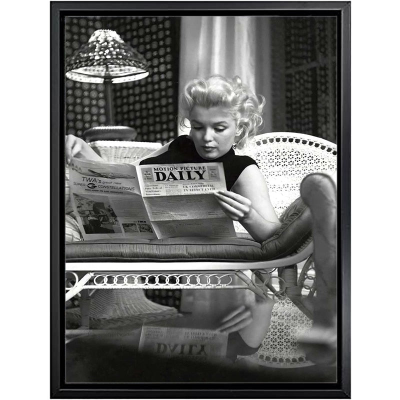 Arthia Designs - Vintage Black and White Marilyn Monroe Canvas Art - Review