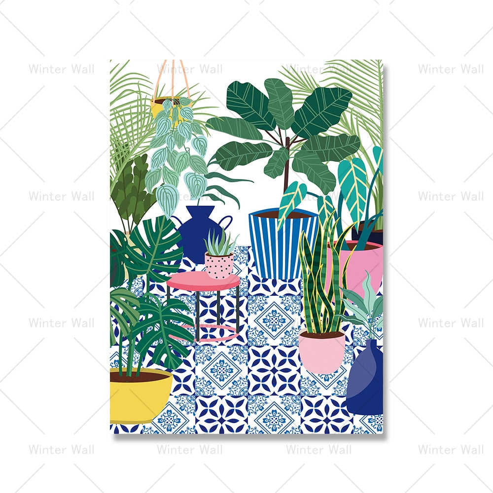 Arthia Designs - Greek Botanical House Plants Canvas Art - Review