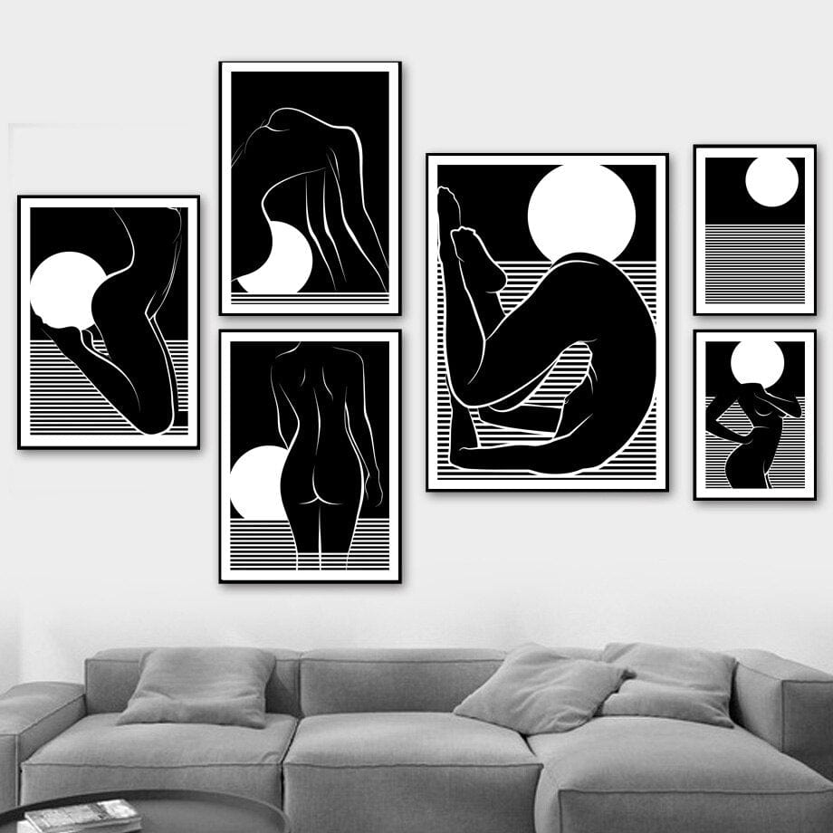 Arthia Designs - Nude Woman Silhouette Canvas Art - Review