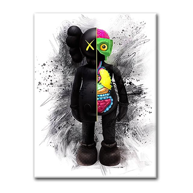 Arthia Designs - Fashion Bear Cartoon Pattern Canvas Art - Review