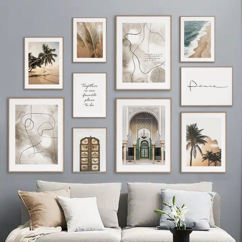 Arthia Designs - Palm Tree Moroccan Arch Canvas Art - Review