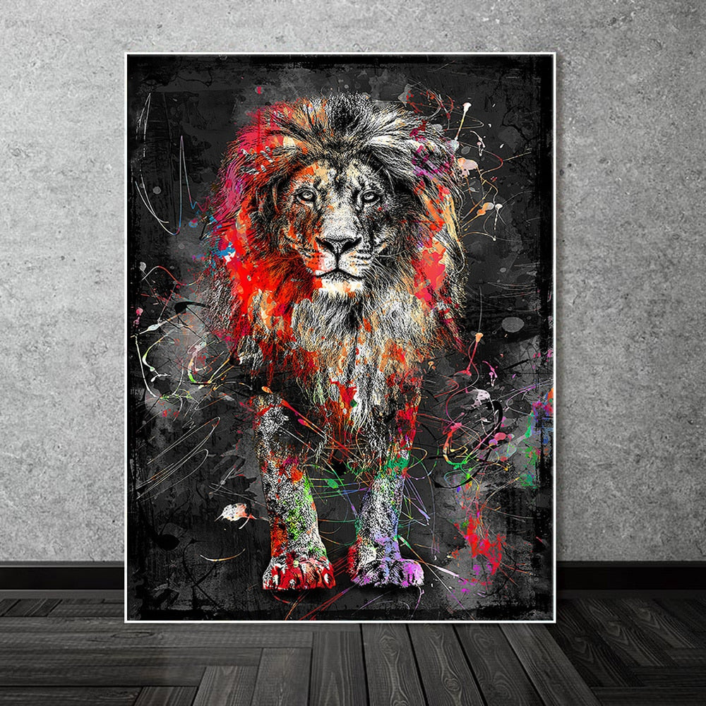 Arthia Designs - Alpha Lion and Tiger Graffiti Canvas Art - Review