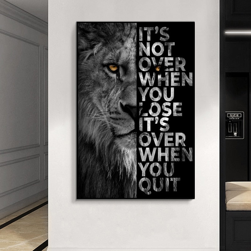 Arthia Designs - King Lion Motivational Canvas Art - Review