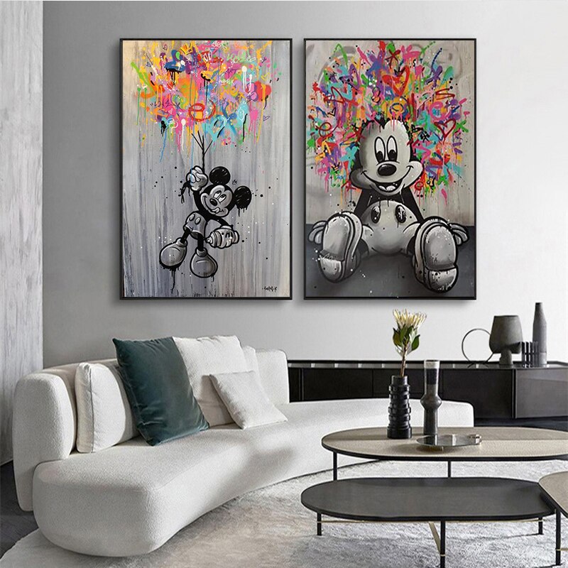 Arthia Designs - Graffiti Disney Mickey Mouse Canvas Art - Review