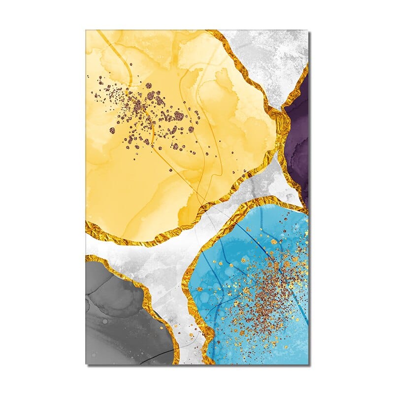 Arthia Designs - Golden Blue Feather Canvas Art - Review