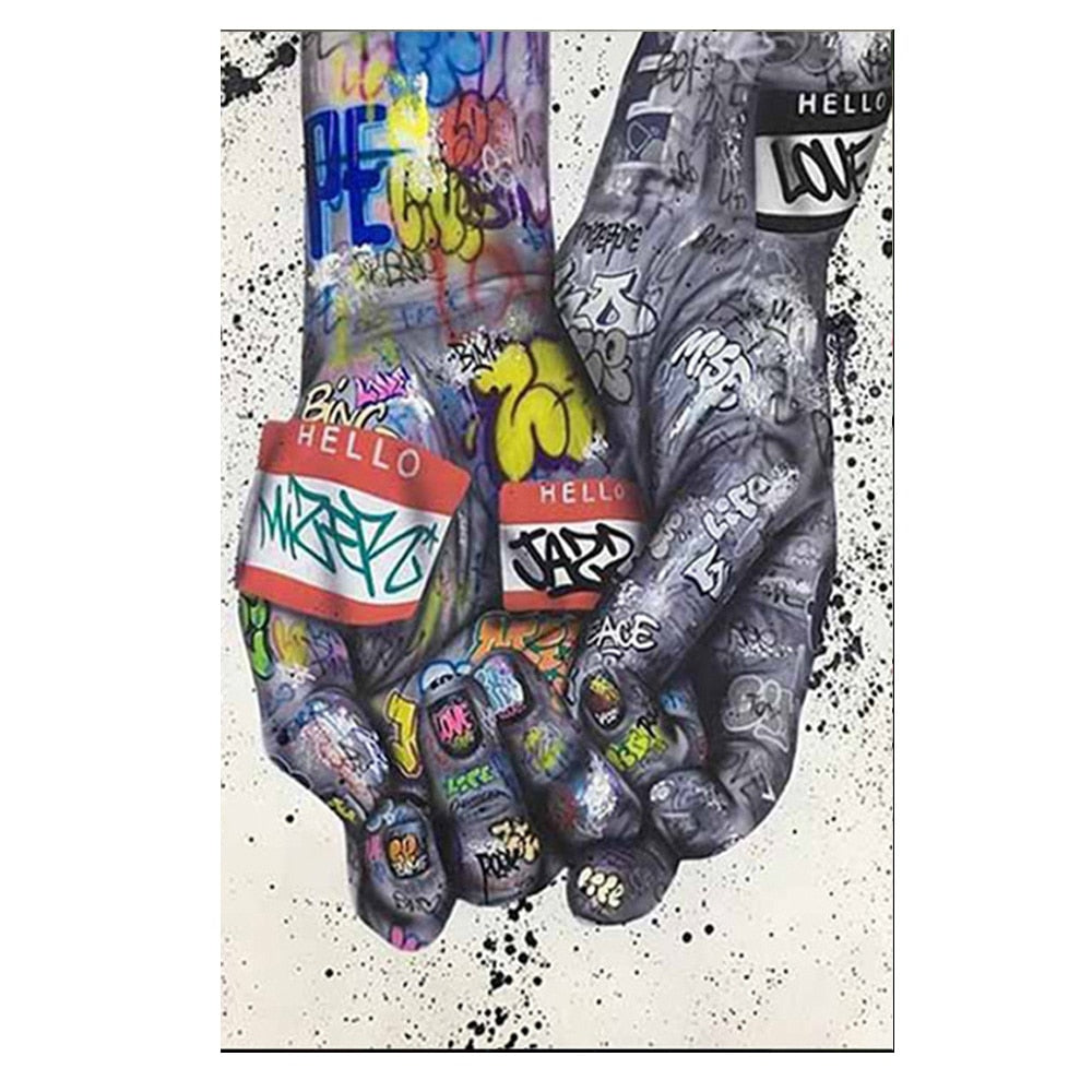 Arthia Designs - Abstract Street Hand Graffiti Canvas Art - Review