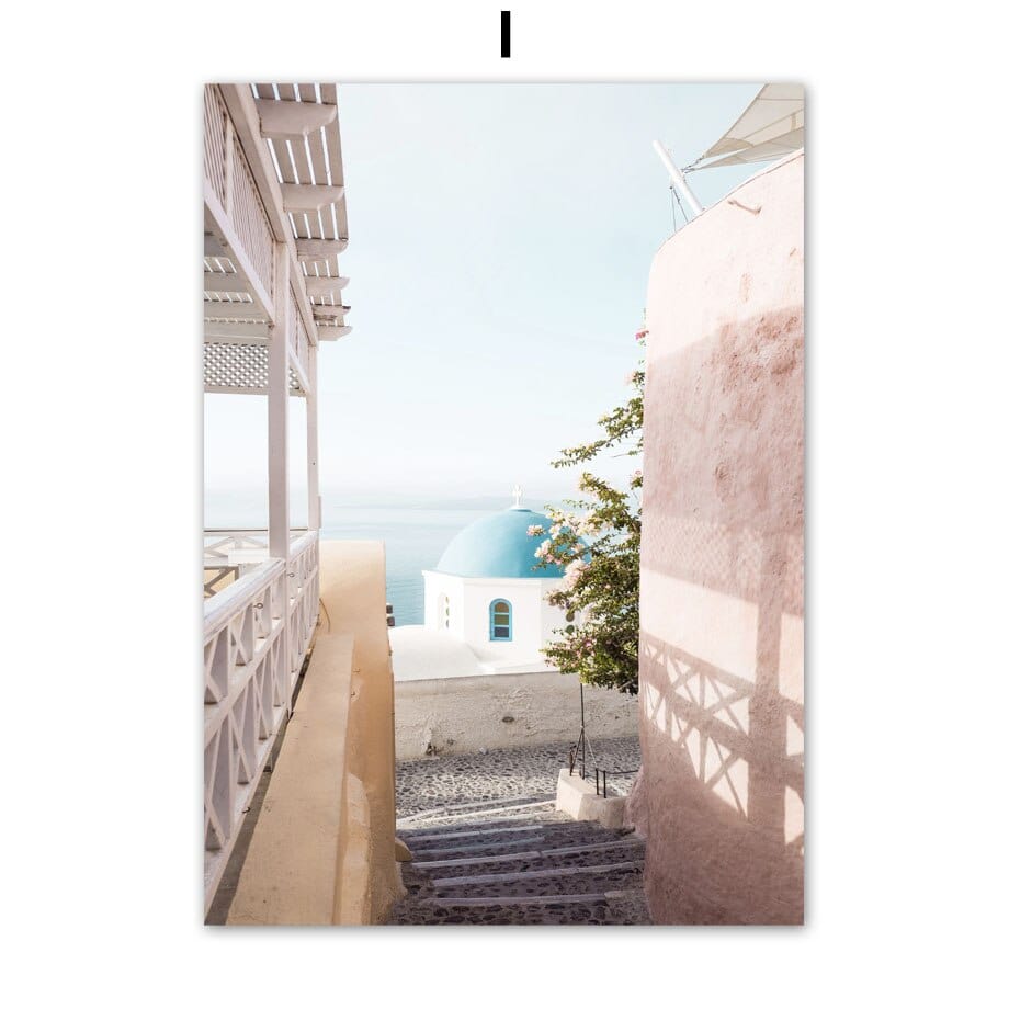 Arthia Designs - Santorini Staycation Resort Gallery Wall Canvas Art - Review