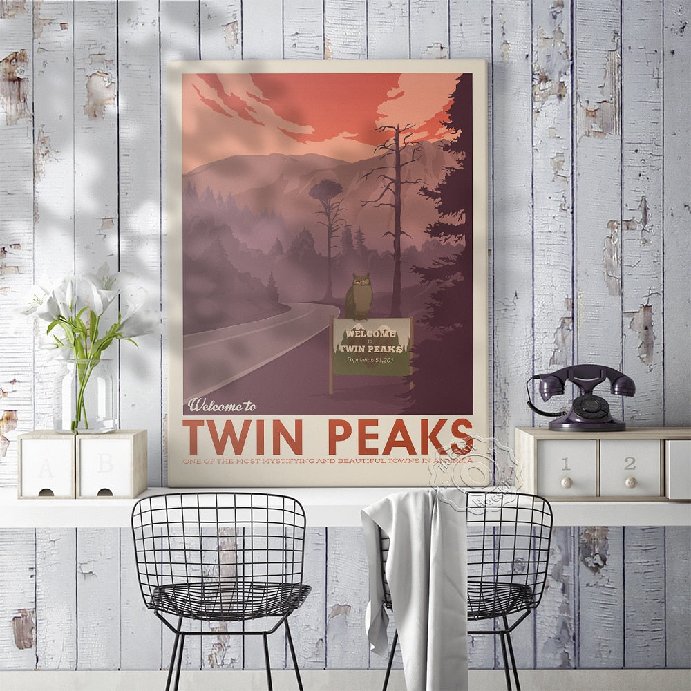 Arthia Designs - Vintage Twin Peaks Series Canvas Art - Review