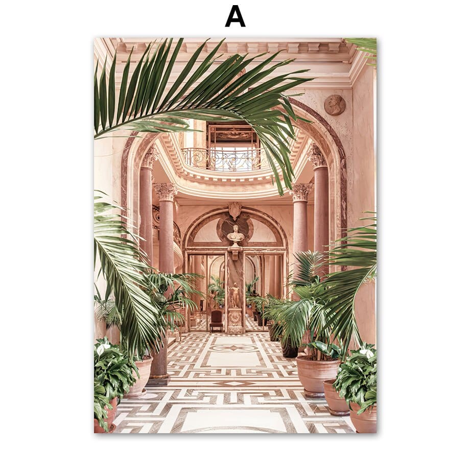 Arthia Designs - Moroccan Luxury Pink Resort Canvas Art - Review