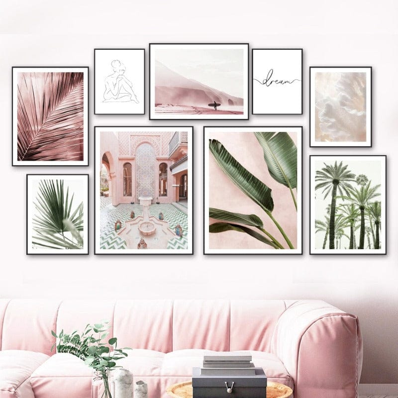 Arthia Designs - Morocco Pink Desert Fountain Canvas Art - Review