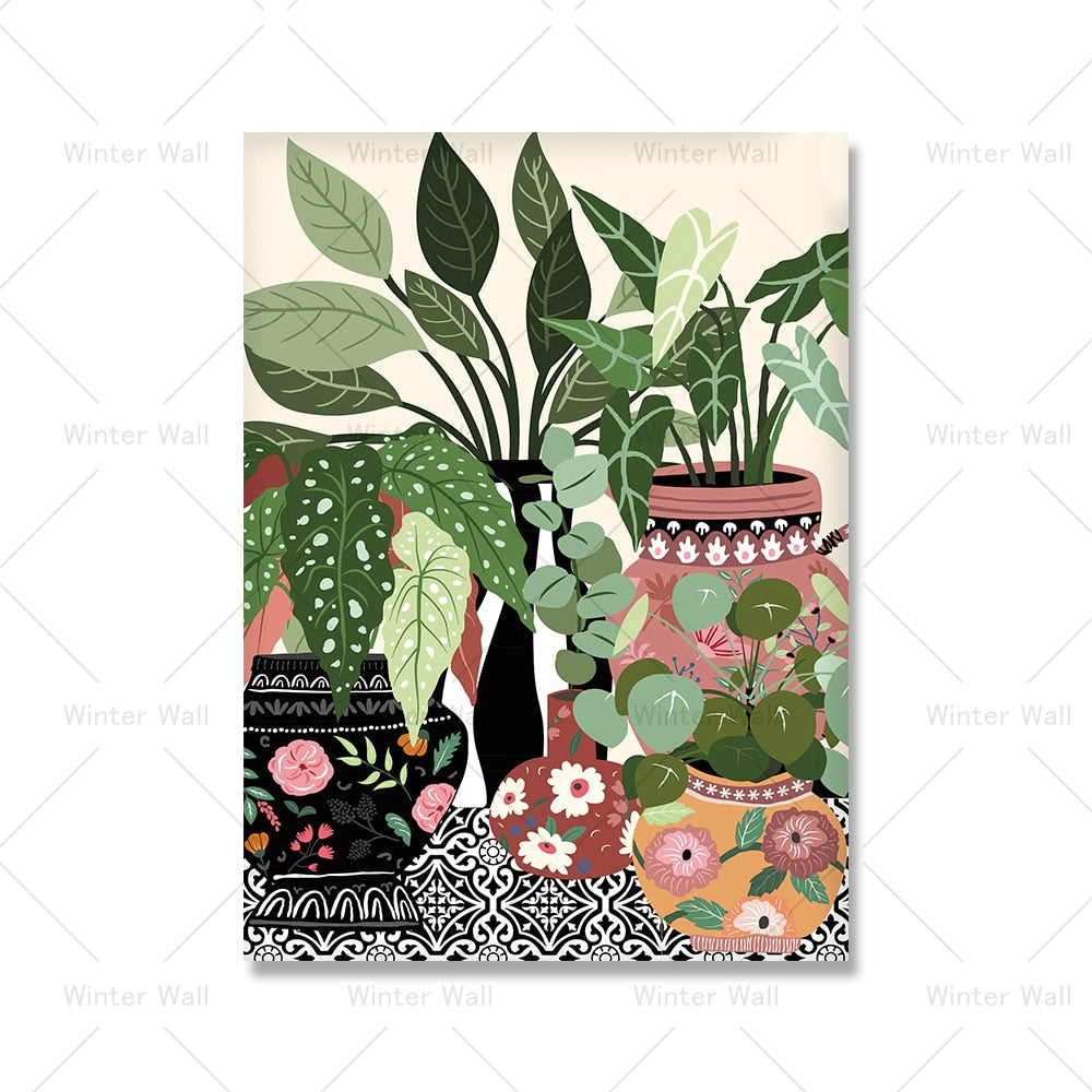 Arthia Designs - Greek Botanical House Plants Canvas Art - Review