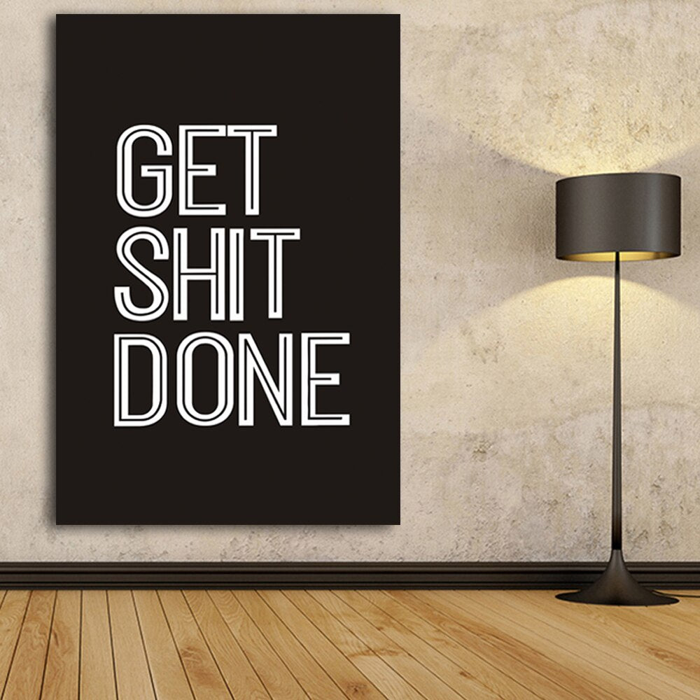 Arthia Designs - Get Shit Done Motivational Canvas Art - Review