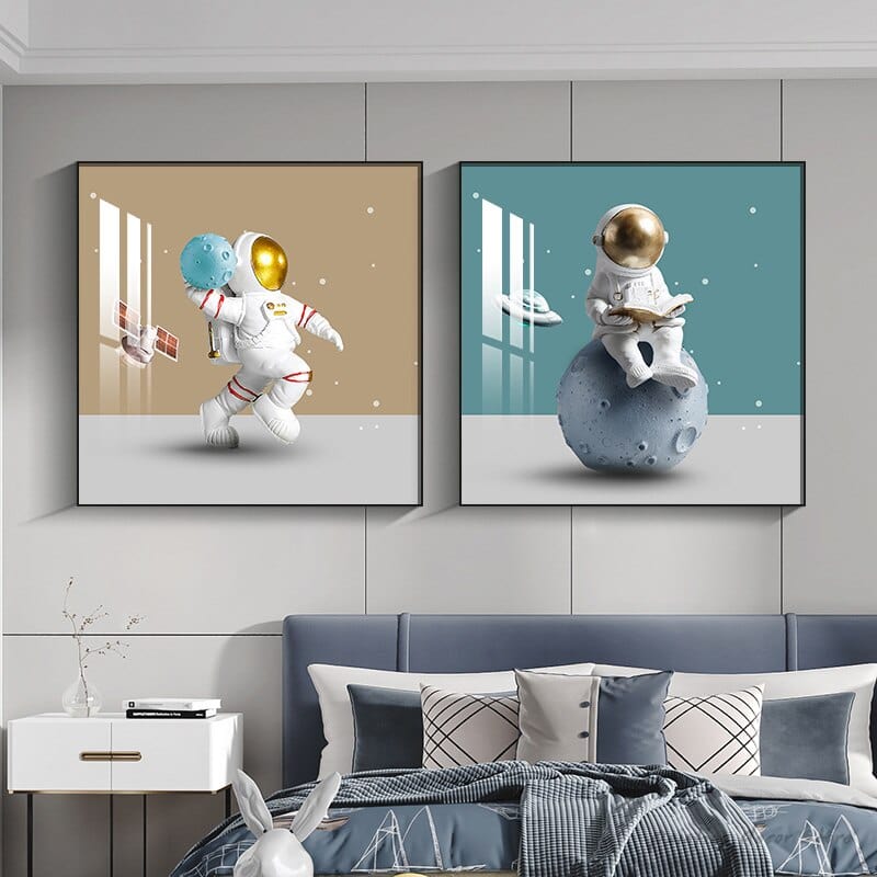 Arthia Designs - Tiny Space Astronauts Canvas Art - Review