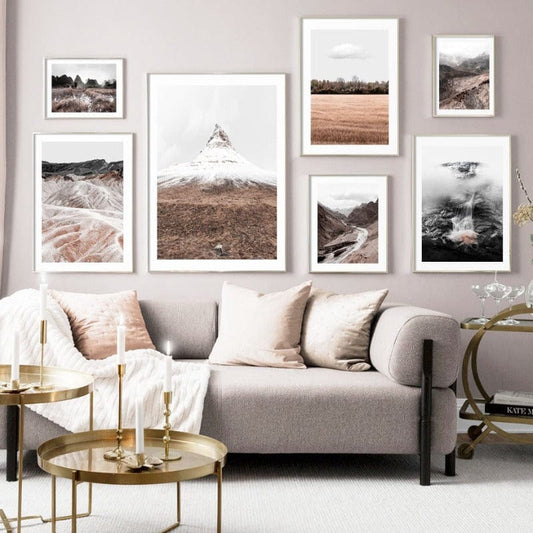 Arthia Designs - Cloudy Snow Mountain Peak Canvas Art - Review