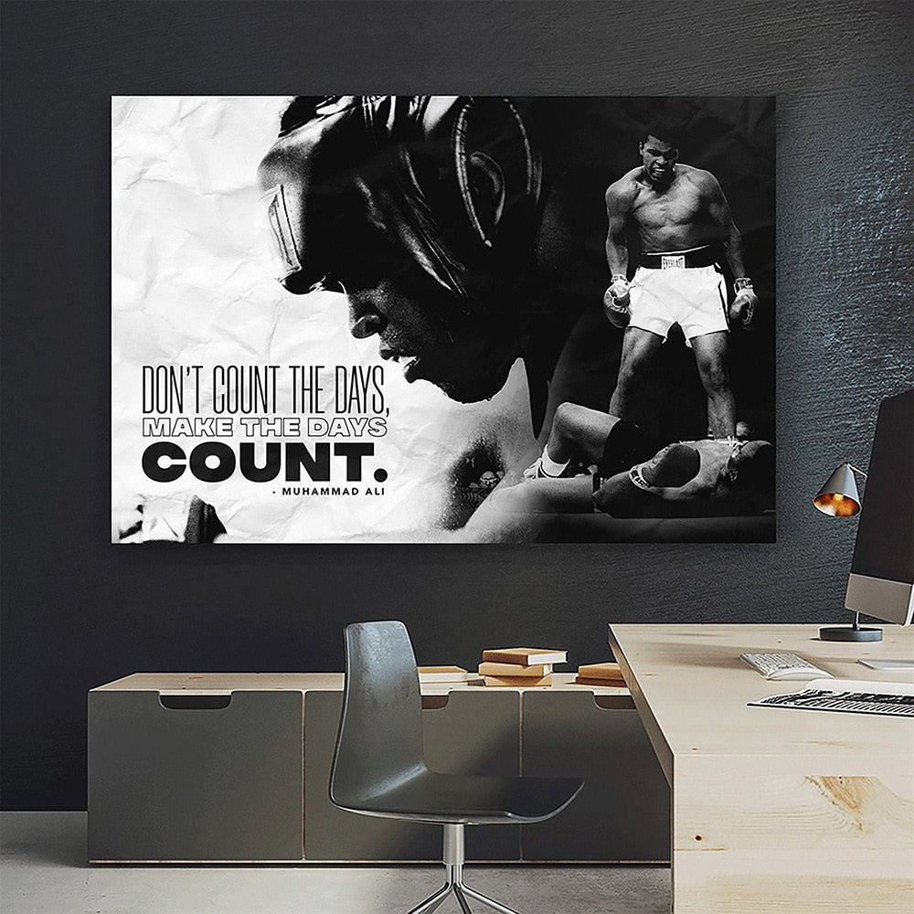 Arthia Designs - Muhammad Ali Motivational Quotes Canvas Art - Review