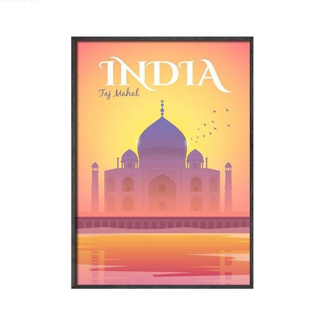 Arthia Designs - Travel Cities Destination Poster Canvas Art - Review