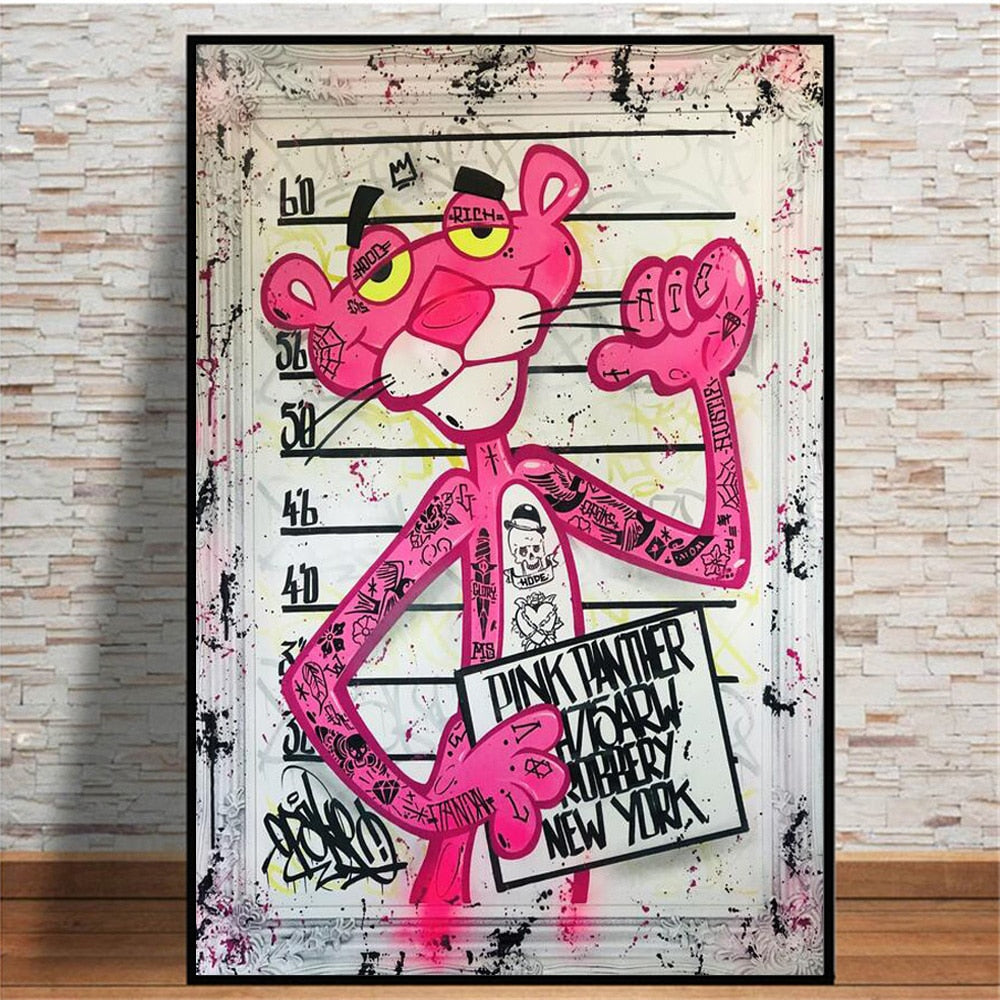 Arthia Designs - Fashion Pink Panther Graffiti Canvas Art - Review