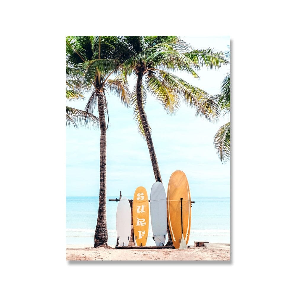 Arthia Designs - Summer Break Surfing Vacation Canvas Art - Review