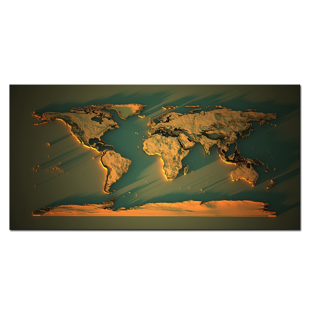 Arthia Designs - Vintage World Map Canvas Art - Review