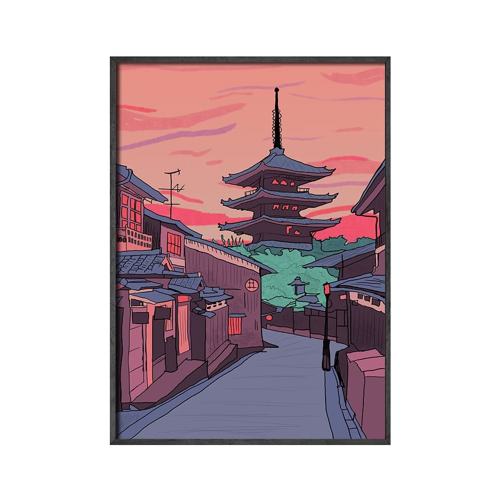 Arthia Designs - Aesthetic Night Japanese Street Canvas Art - Review