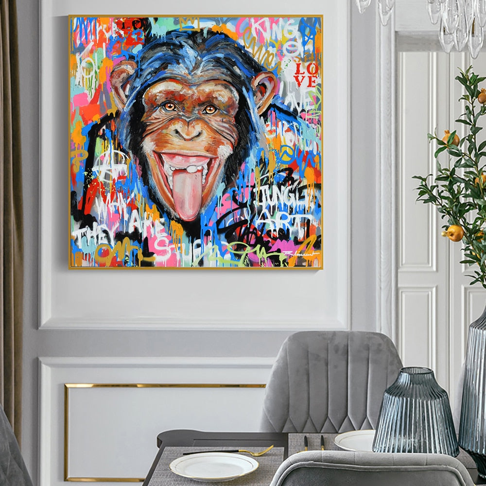 Arthia Designs - Laughing Monkey Graffiti Canvas Art - Review