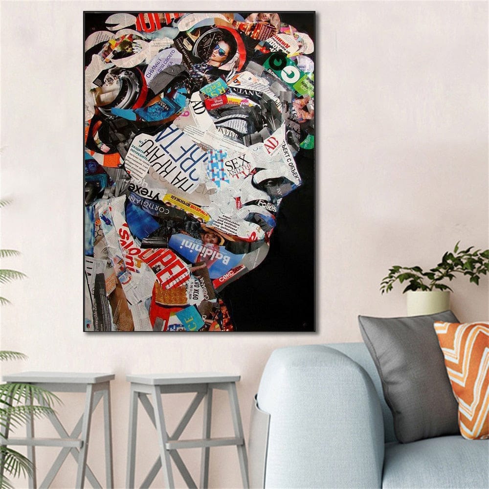 Arthia Designs - Graffiti David Head Painting Canvas Art - Review