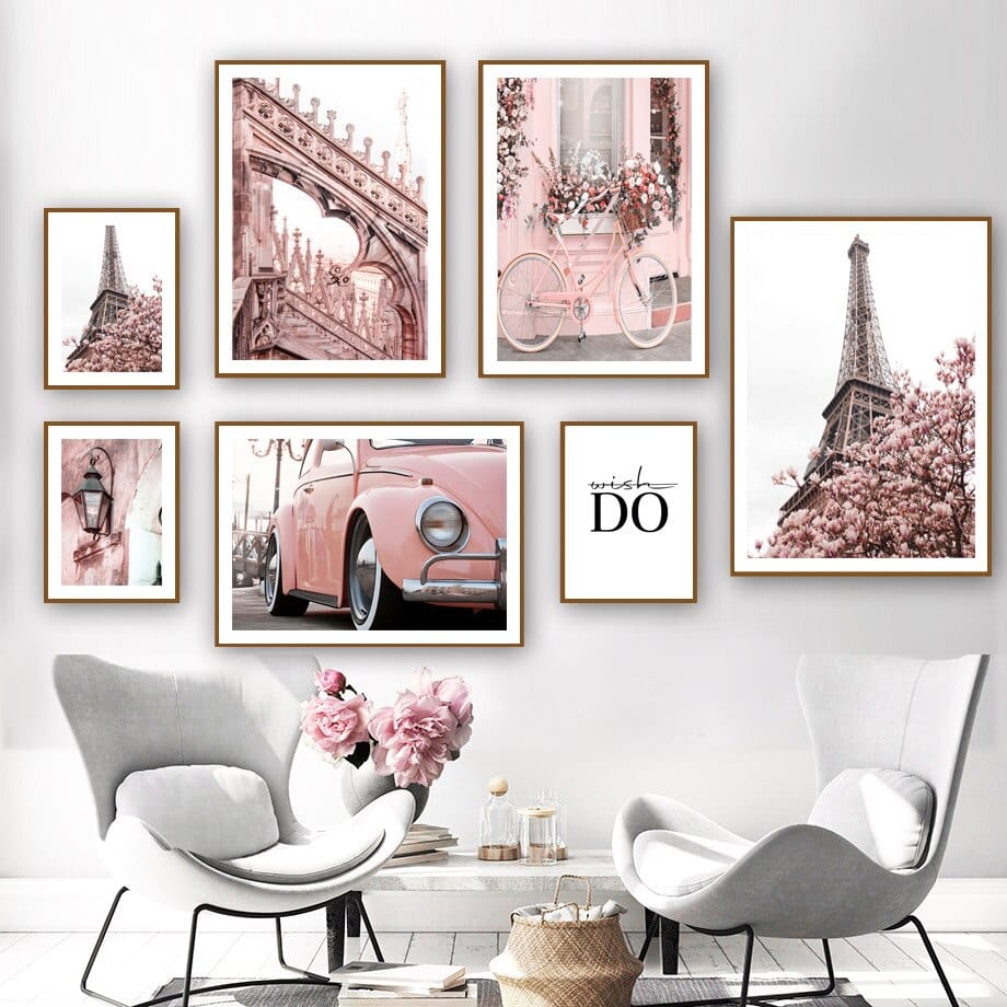 Arthia Designs - Vintage Pink Paris Lifestyle Canvas Art - Review