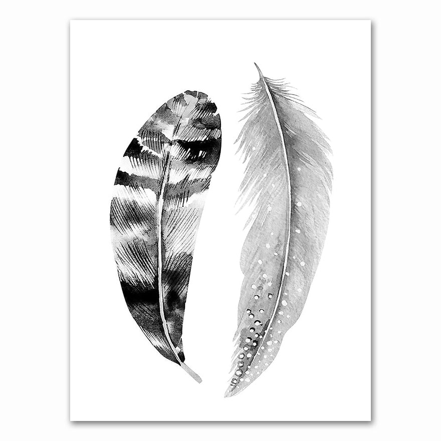 Arthia Designs - Black and White Woman and Feather Canvas Art - Review