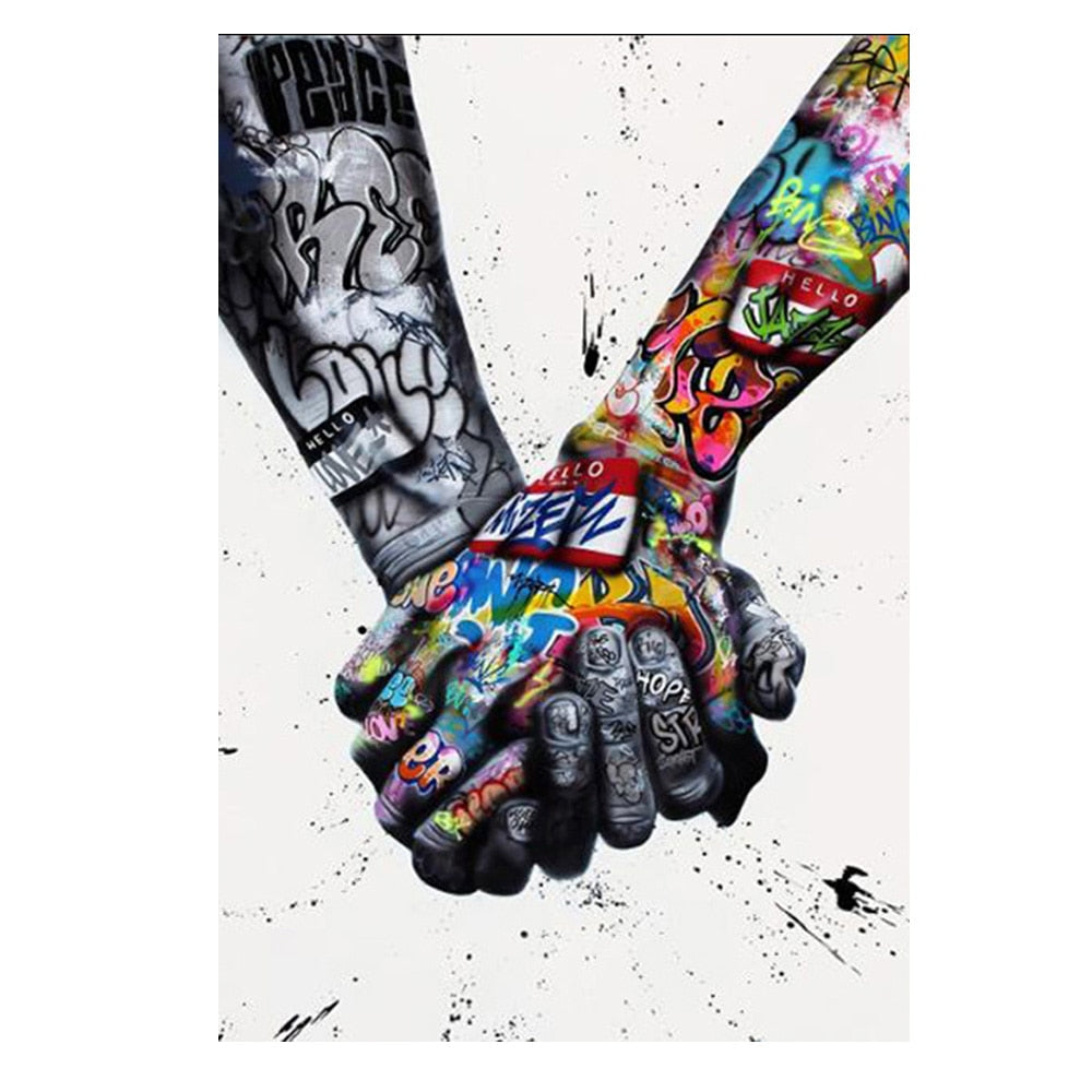 Arthia Designs - Abstract Street Hand Graffiti Canvas Art - Review